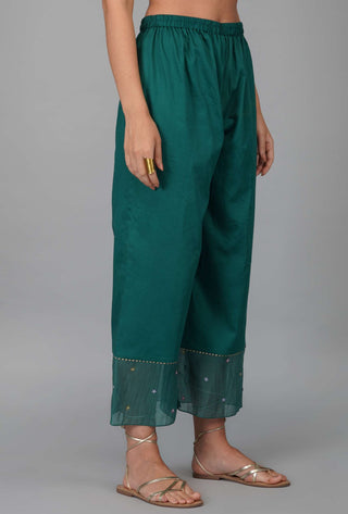 Devyani Mehrotra-Egyptian Flower Green Suit Set-INDIASPOPUP.COM