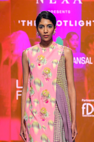 Siddhartha Bansal-Pink Embellished Cape And Jumpsuit-INDIASPOPUP.COM