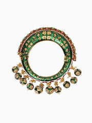 Tizora-Multi-Colour Rajwada Pacheli Bangles-INDIASPOPUP.COM