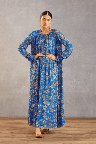 Torani-Persian Blue Amrut Maxi Dress-INDIASPOPUP.COM