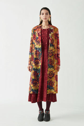 Payal Pratap-Multicolor Kristin Embellished Printed Jacket-INDIASPOPUP.COM