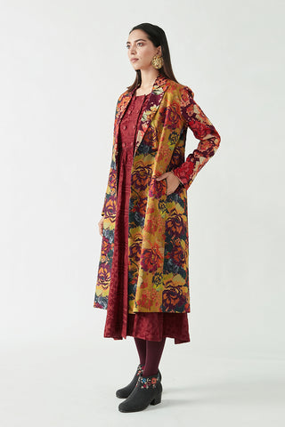 Payal Pratap-Multicolor Kristin Embellished Printed Jacket-INDIASPOPUP.COM