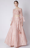 Pink Peacock Couture-Rose Pink Embroidered Lehenga With Blouse-INDIASPOPUP.COM