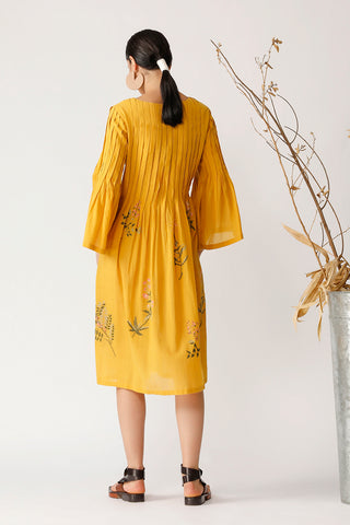 Payal Pratap-Yellow Aronia Embroidered Tunic-INDIASPOPUP.COM