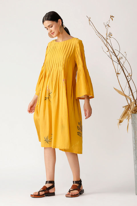 Payal Pratap-Yellow Aronia Embroidered Tunic-INDIASPOPUP.COM