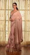 Dolly J-Paynes Pink Kamdani Chiffon Saree-INDIASPOPUP.COM