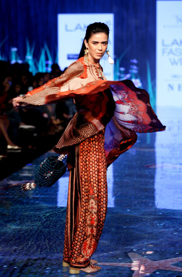 Rajdeep Ranawat-Beige Swing Shirt With Pants-INDIASPOPUP.COM