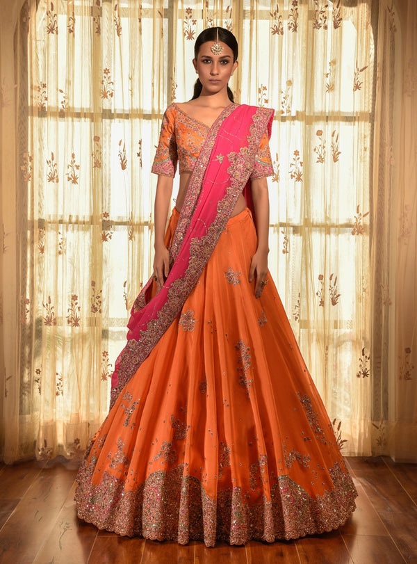 Gold Dust Kalidar Lehenga Set