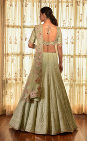 Dolly J-Pastel Green Shamrock Chikankari Lehenga Set-INDIASPOPUP.COM