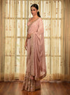 Dolly J-Pale Pink Froly Chiffon Kamdani Saree-INDIASPOPUP.COM