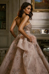 Dolly J-Powder Pink Yulia Organza Gown-INDIASPOPUP.COM