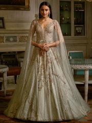 Dolly J-Aqua Mist Green Aphra Gown-INDIASPOPUP.COM