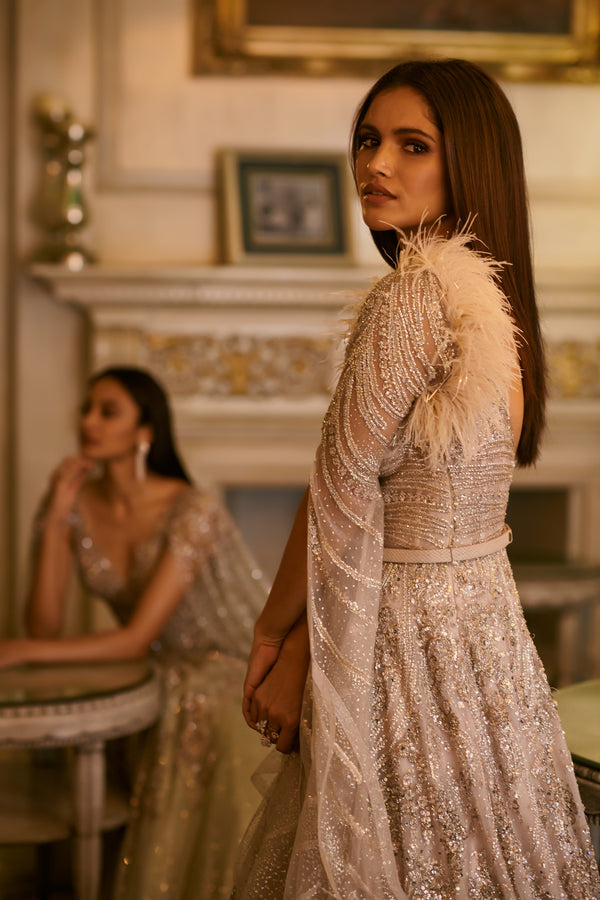 Dolly J-Silver Alizeh Full Length Kalidaar-INDIASPOPUP.COM