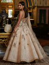 Dolly J-Gold & Beige Nilofar Lehenga Set-INDIASPOPUP.COM