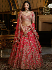 Dolly J-Fuschia Pink Aria Bridal Lehenga Set-INDIASPOPUP.COM