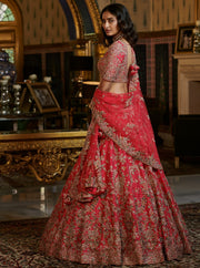 Dolly J-Fuschia Pink Aria Bridal Lehenga Set-INDIASPOPUP.COM