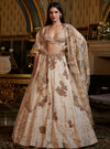 Dolly J-Gold & Beige Omaa Lehenga Set-INDIASPOPUP.COM