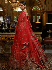 Dolly J-Red Eisha Raw Silk Lehenga Set-INDIASPOPUP.COM