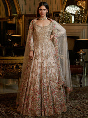 Dolly J-Ivory Swahili Chiffon Kalidaar Set-INDIASPOPUP.COM
