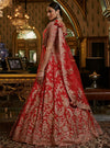 Dolly J-Red Shahana Raw Silk Lehenga Set-INDIASPOPUP.COM