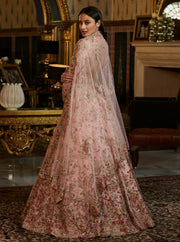 Dolly J-Powder Pink Ekra Kalidaar Set-INDIASPOPUP.COM