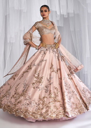 Dolly J-Pale Pink Bridal Lehenga Set-INDIASPOPUP.COM