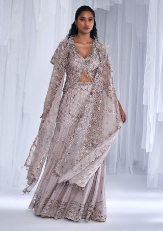 Dolly J-Ice Foam Sharara Cape Set-INDIASPOPUP.COM