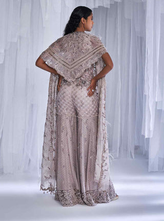 Dolly J-Ice Foam Sharara Cape Set-INDIASPOPUP.COM