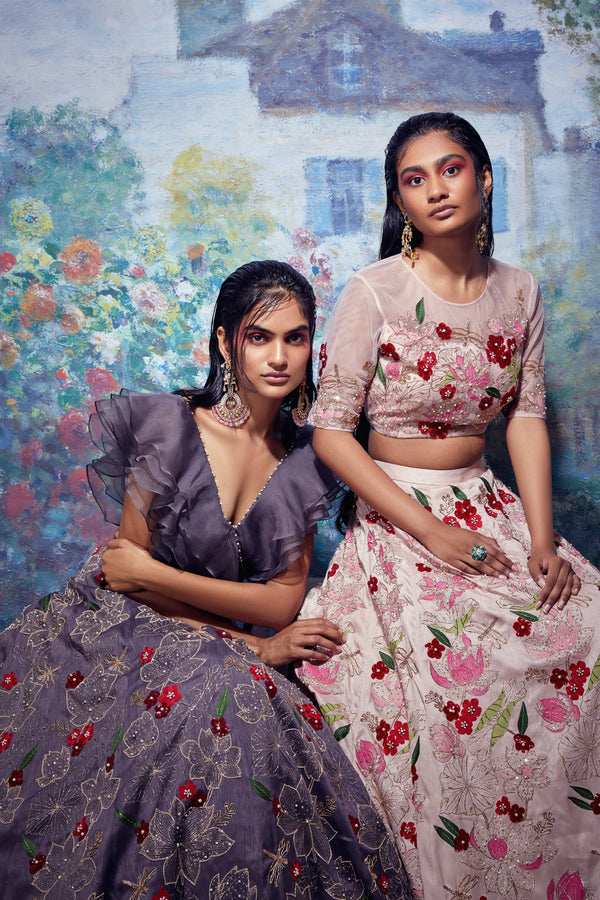 Beautiful Lehenga-Choli with superb embellishments | Cotton saree blouse  designs, Anarkali dress, Indian dresses