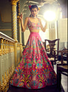Aisha Rao-Pink Lehenga & Blouse With Dupatta-INDIASPOPUP.COM