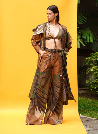 Nikita Mhaisalkar-Tropical Brown Cape Trench-INDIASPOPUP.COM