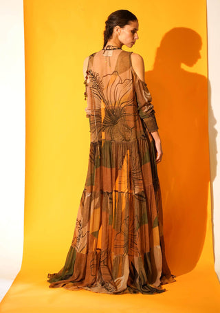 Nikita Mhaisalkar-Tropical Brown Cape-INDIASPOPUP.COM