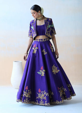 Aman Takyar-Purple Lehenga Set-INDIASPOPUP.COM