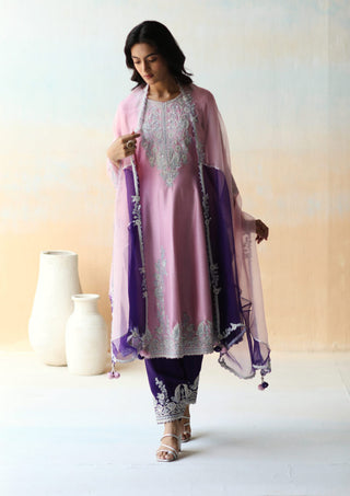 Aman Takyar-Purple Lilac Kurta Set-INDIASPOPUP.COM