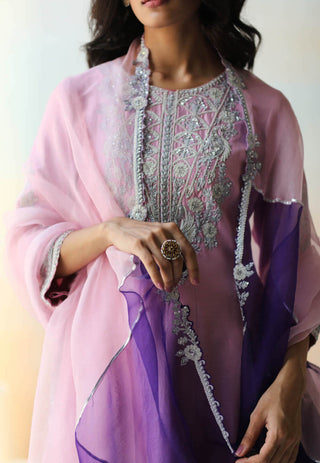 Aman Takyar-Purple Lilac Kurta Set-INDIASPOPUP.COM