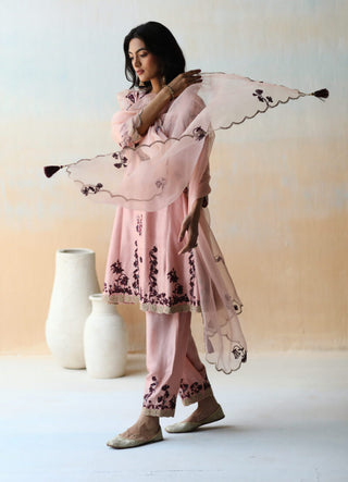 Aman Takyar-Onion Pink Kurta Set-INDIASPOPUP.COM