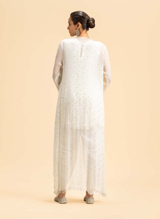 Nitika Gujral-Off-White Jacket Dhoti Set-INDIASPOPUP.COM