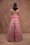 Aneesh Agarwaal-Pink Embroidered Lehenga Set-INDIASPOPUP.COM
