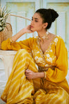 Basil Leaf-Yellow Printed Sharara Set-INDIASPOPUP.COM