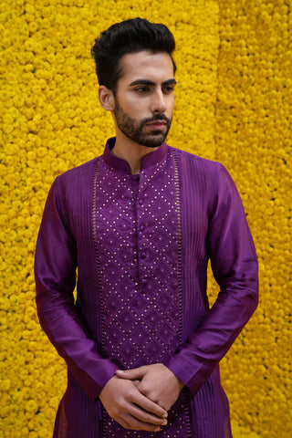 Mahima Mahajan-Raana Purple Kurta With Chudidar-INDIASPOPUP.COM