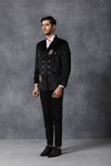 Ankit V Kapoor-Black Velvet Tuxedo-INDIASPOPUP.COM