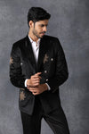 Ankit V Kapoor-Black Velvet Tuxedo-INDIASPOPUP.COM