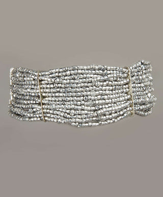 House Of Doro-Silver Chain Beaded Bracelet-INDIASPOPUP.COM