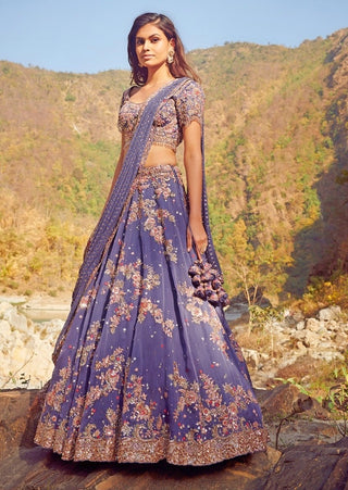 Dolly J-Camilla Blue Lehenga Set-INDIASPOPUP.COM