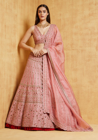 Chamee And Palak-Mauve Pink Asiya Lehenga Set-INDIASPOPUP.COM