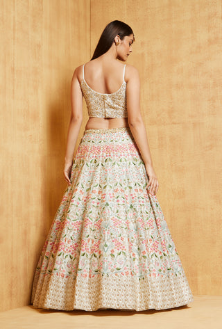 Chamee And Palak-Ivory Iris Lehenga Set-INDIASPOPUP.COM