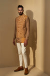 Dhruv Vaish-Sahara Sun Thread Jawahar Jacket Set-INDIASPOPUP.COM