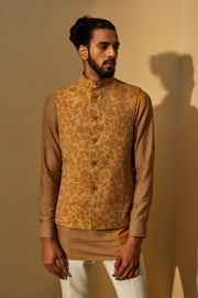 Dhruv Vaish-Sahara Sun Thread Jawahar Jacket Set-INDIASPOPUP.COM