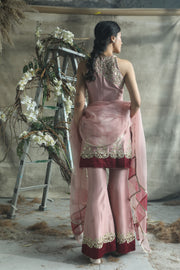 Turquoise By Rachit Khanna-Dark Rosegold Kurta Set-INDIASPOPUP.COM
