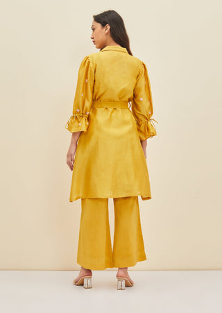 Meadow-Yellow Daffodil Tunic Set-INDIASPOPUP.COM